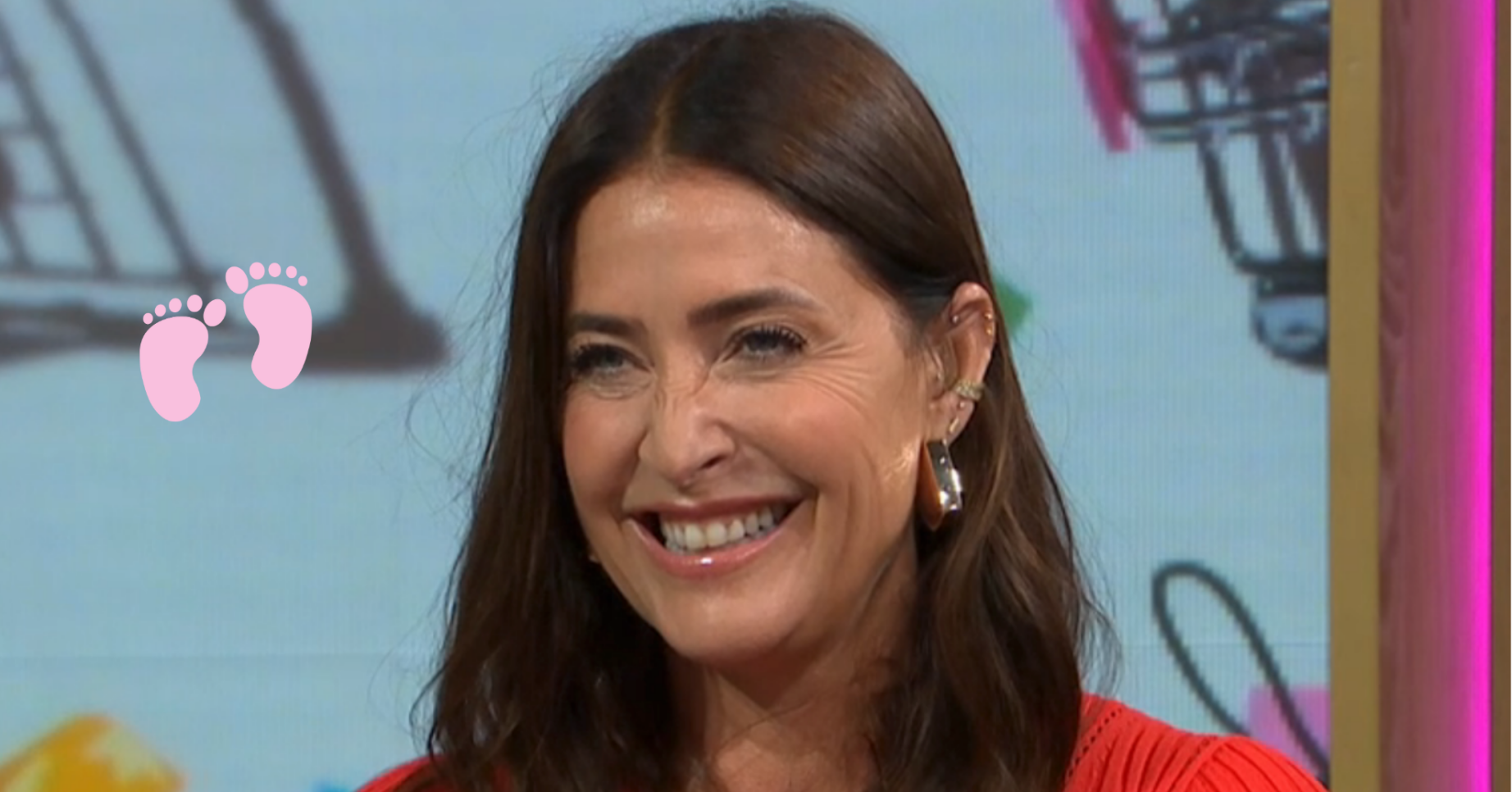 Lisa Snowdon smiling on This Morning