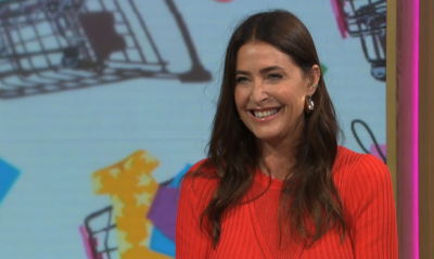 Lisa Snowdon smiling on This Morning