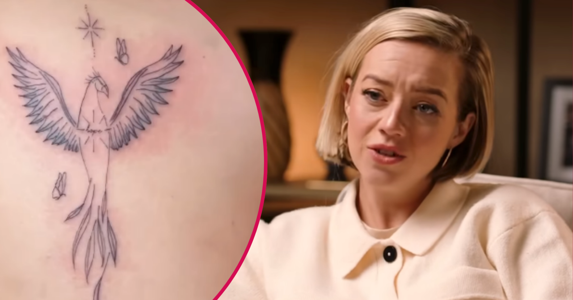 Kelsey Parker and her tattoo