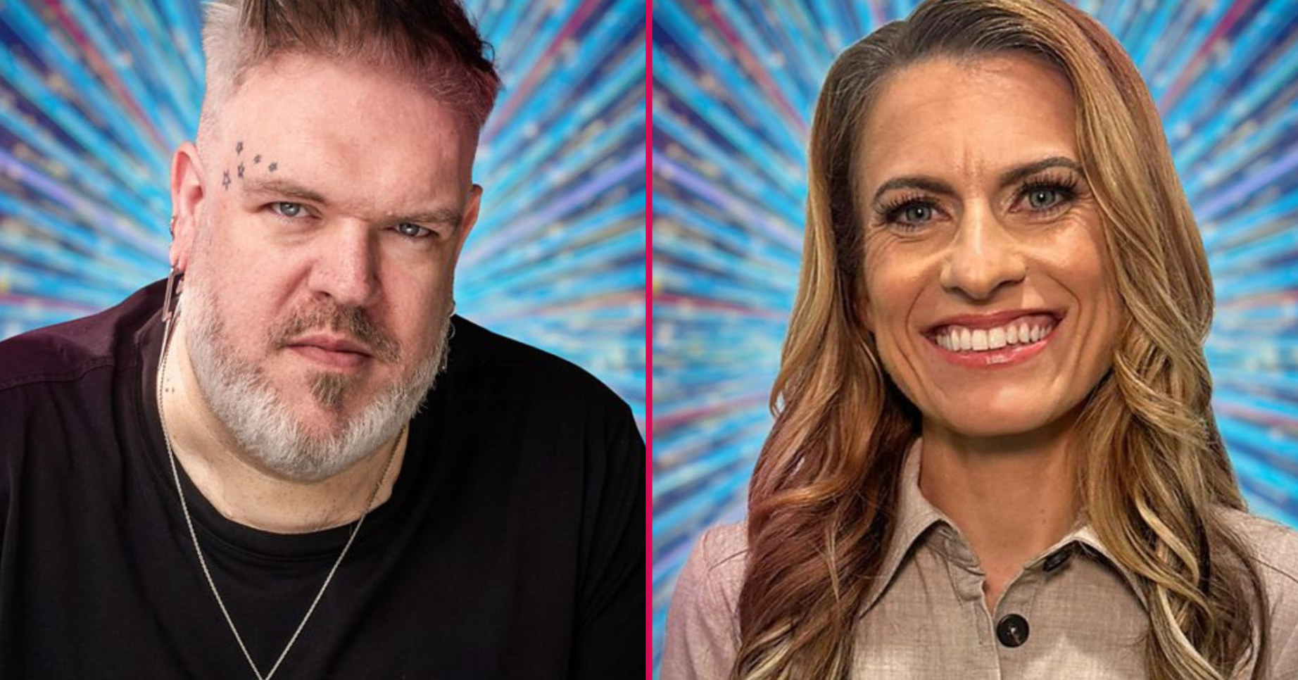 Kristian Nairn and Karen Carney in Strictly headshots