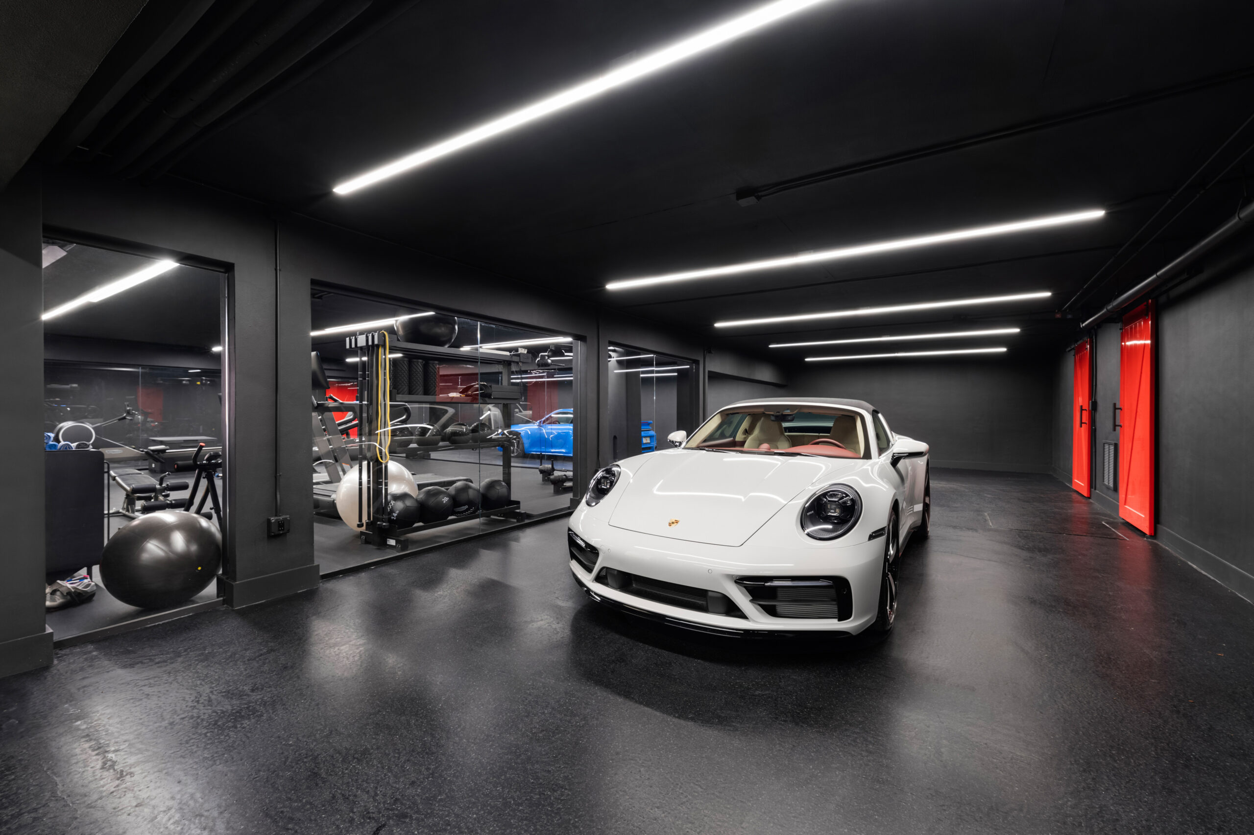 Cars at Robbie Williams' home