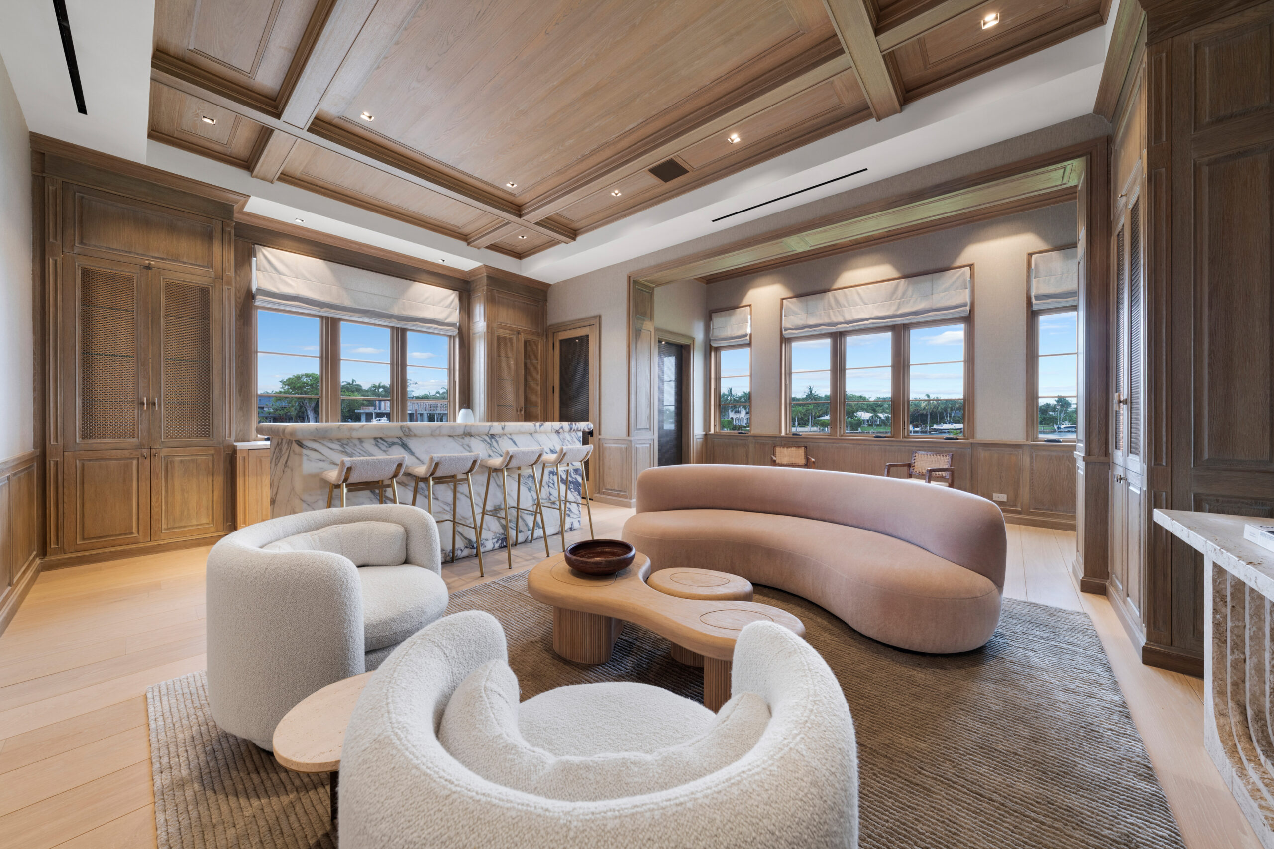 Robbie Williams' bar area