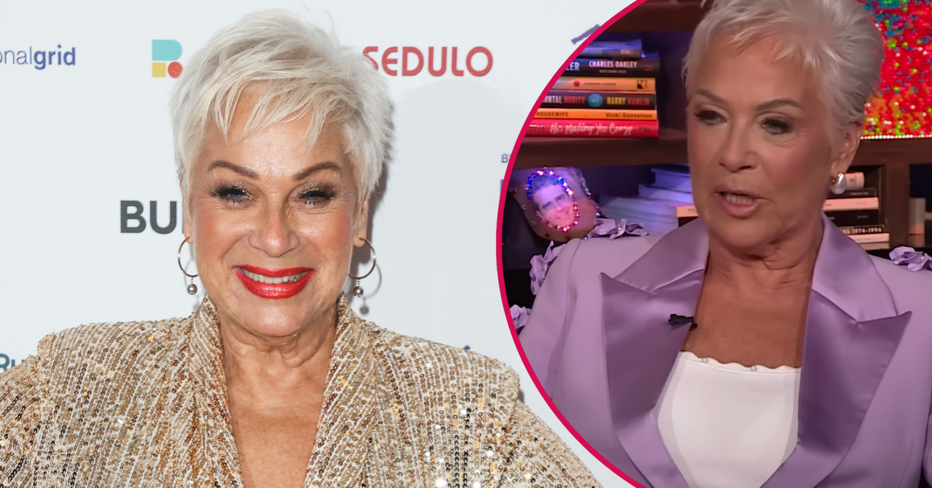 Split image of Denise Welch