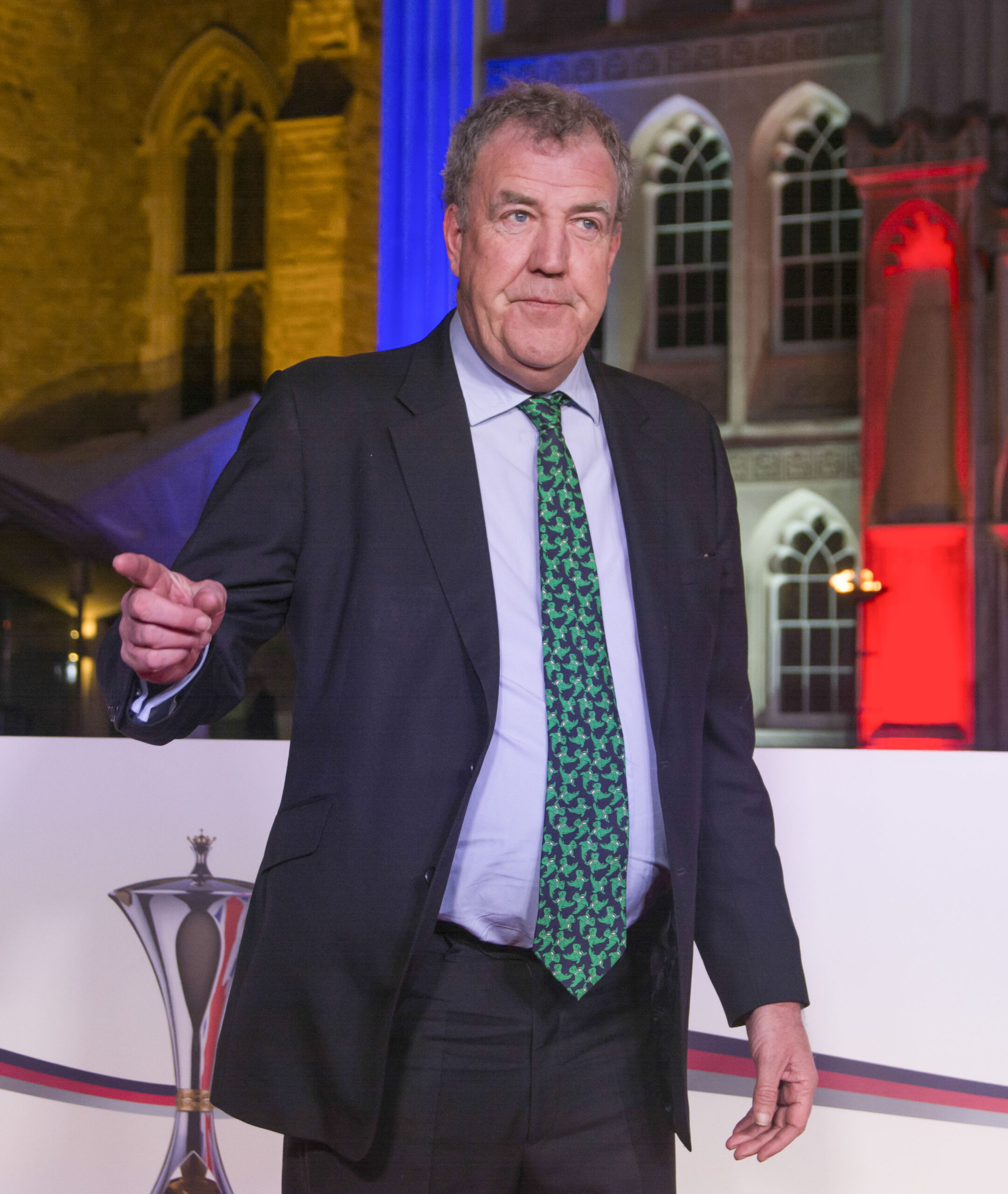 Jeremy Clarkson pointing