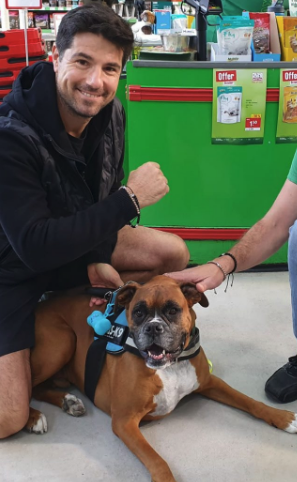 Craig Doyle with dog Rigby