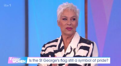 Denise Welch looks unconvinced