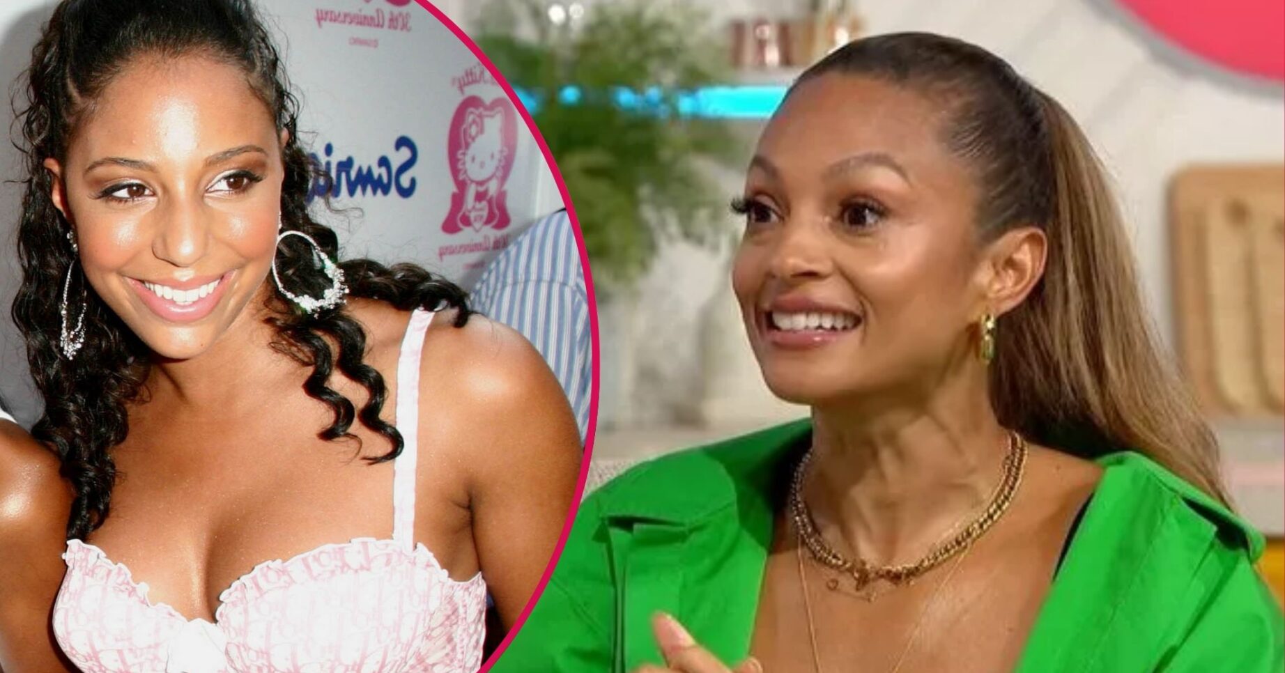 Sue-Elise Nash smiling / Alesha Dixon smiling