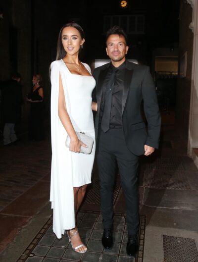 Emily and Peter Andre posing together
