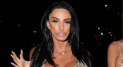 Katie Price looking in front