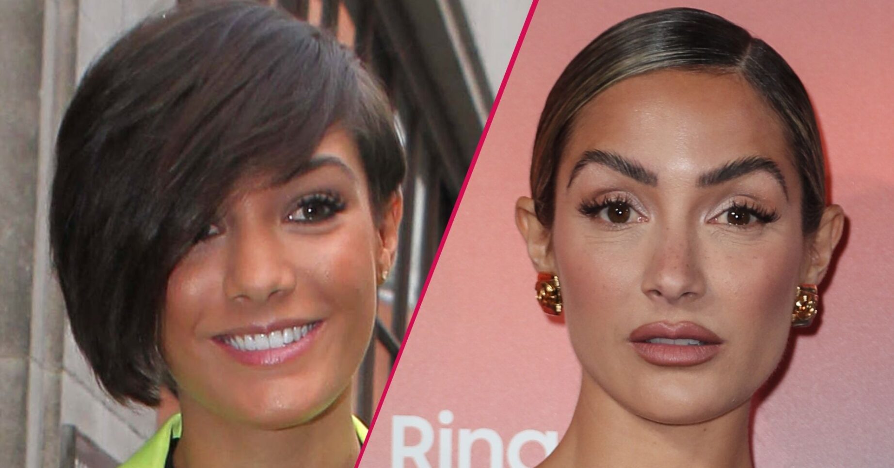 Frankie Bridge before and after