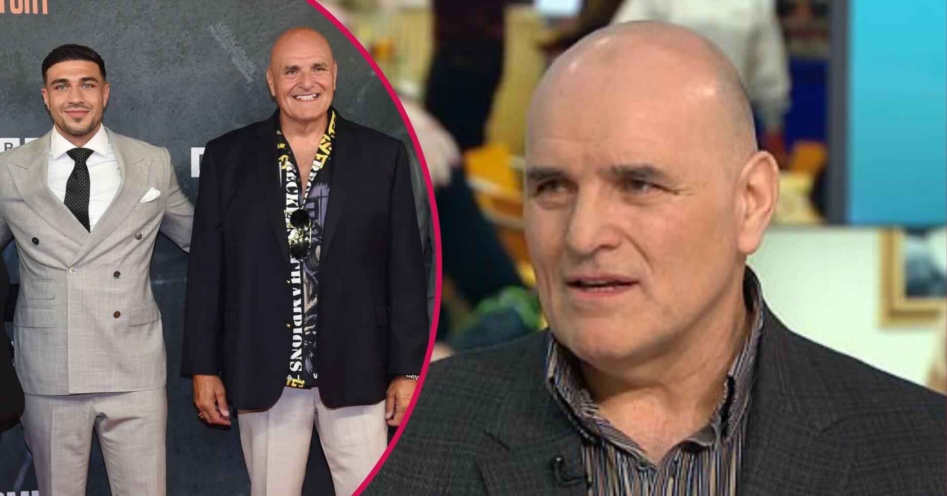 Tommy and John Fury smiling / John Fury on GMB
