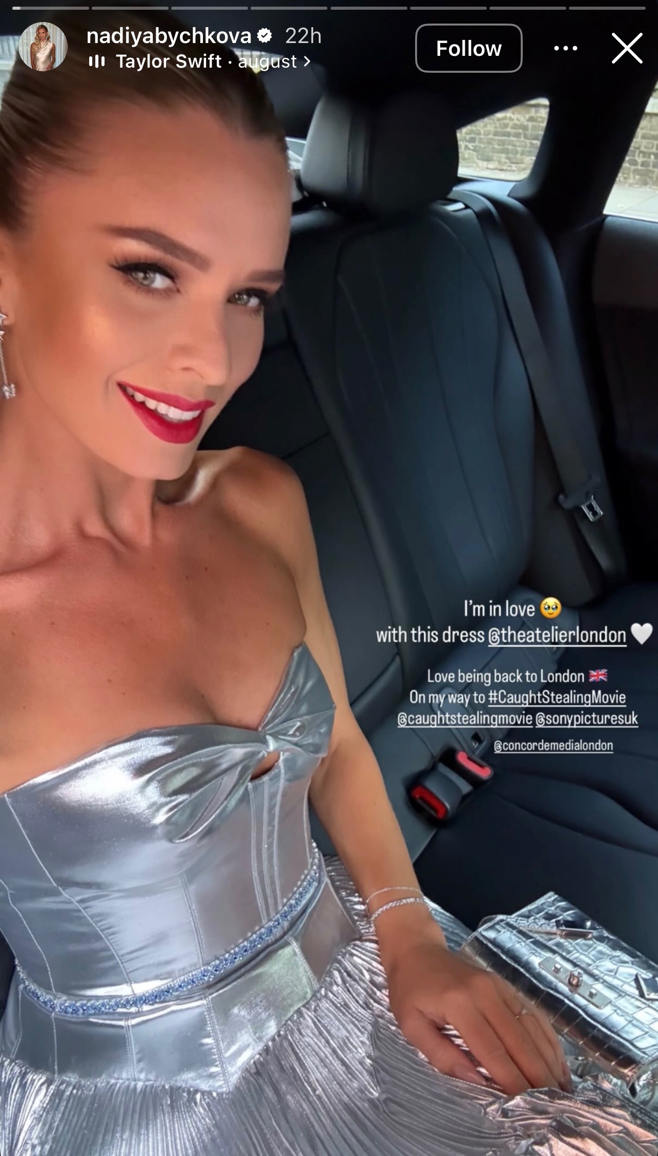 Nadiya at a red carpet 