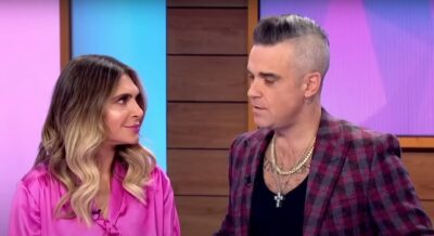 Robbie Williams appears on Loose Women with wife Ayda