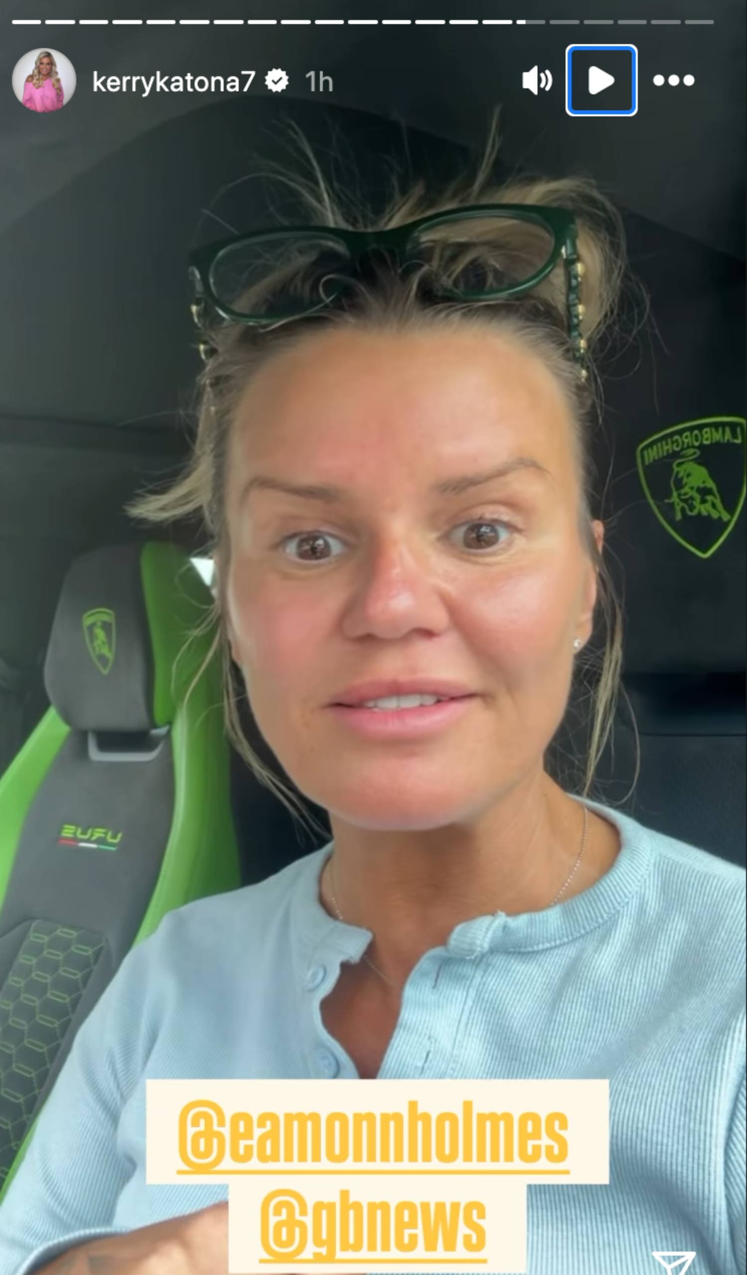Kerry Katona speaks to fans