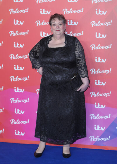 Anne Hegerty on the red carpet