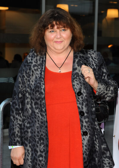 Cheryl Fergison on the red carpet