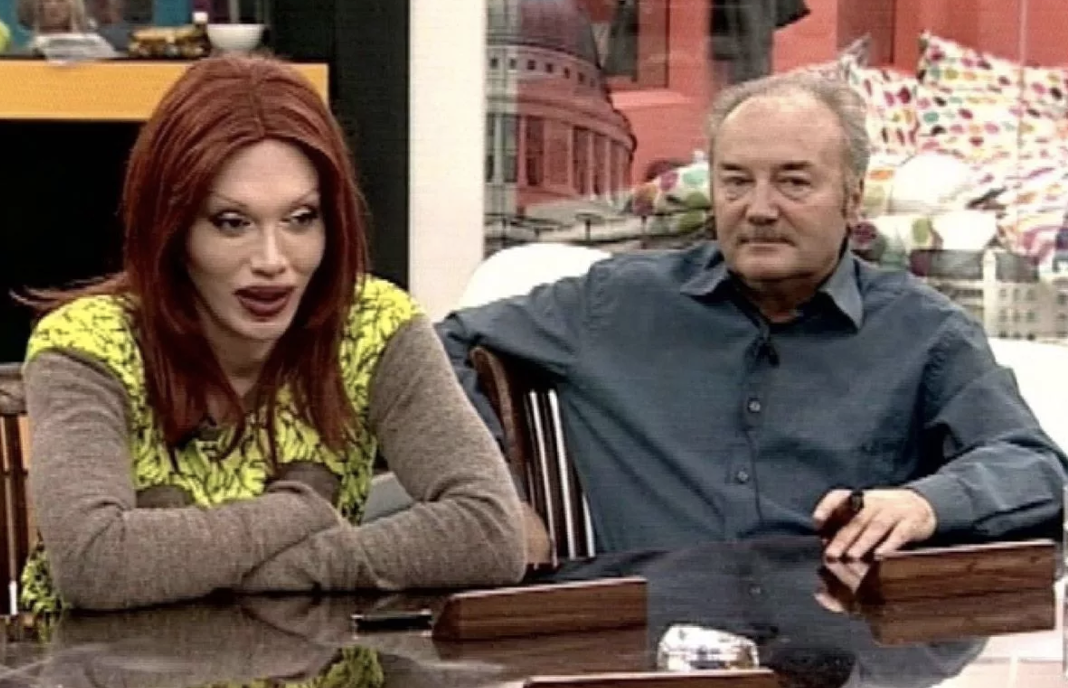 Pete Burns and George Galloway on Celebrity Big Brother