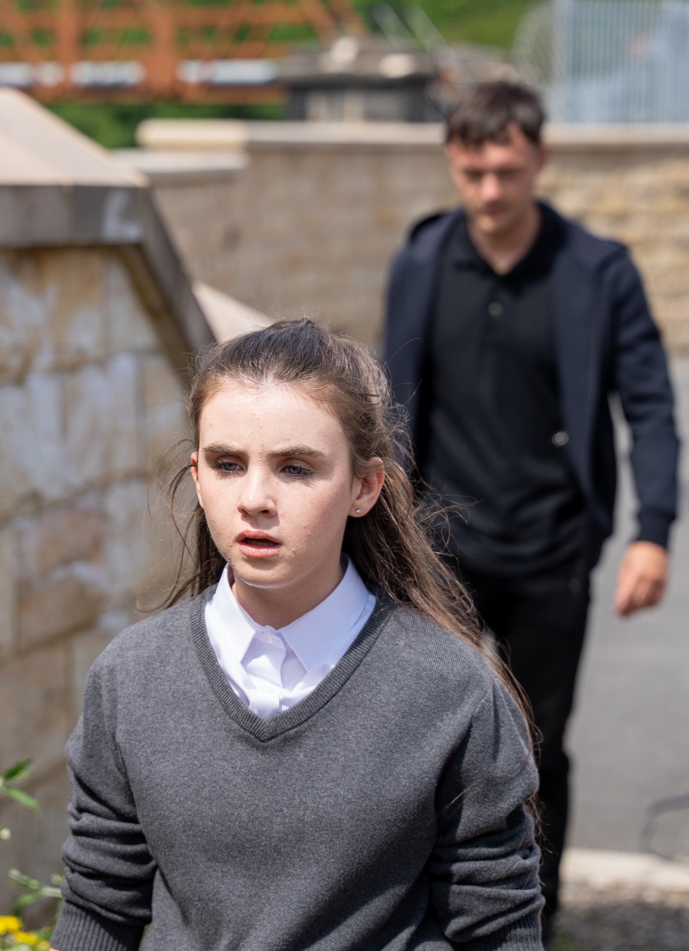 April is being followed and she's terrified (Credit: ITV)