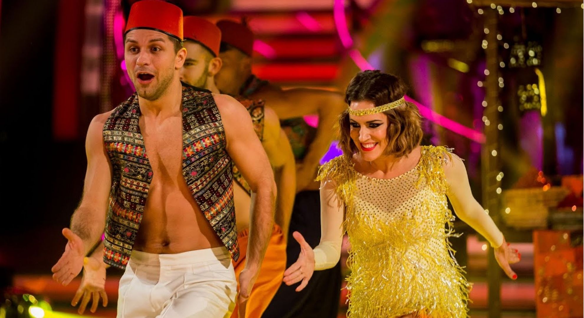 Caroline Flack and Pasha Kovalev on Strictly