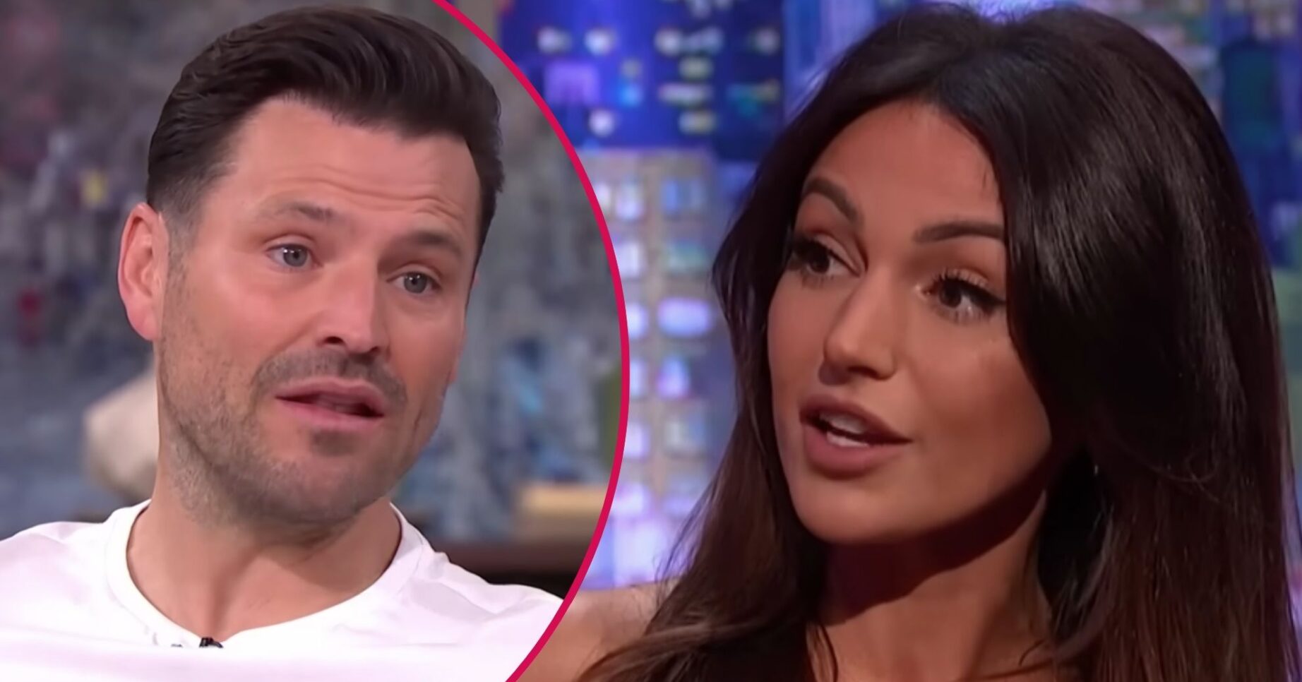 Mark and Michelle looking serious