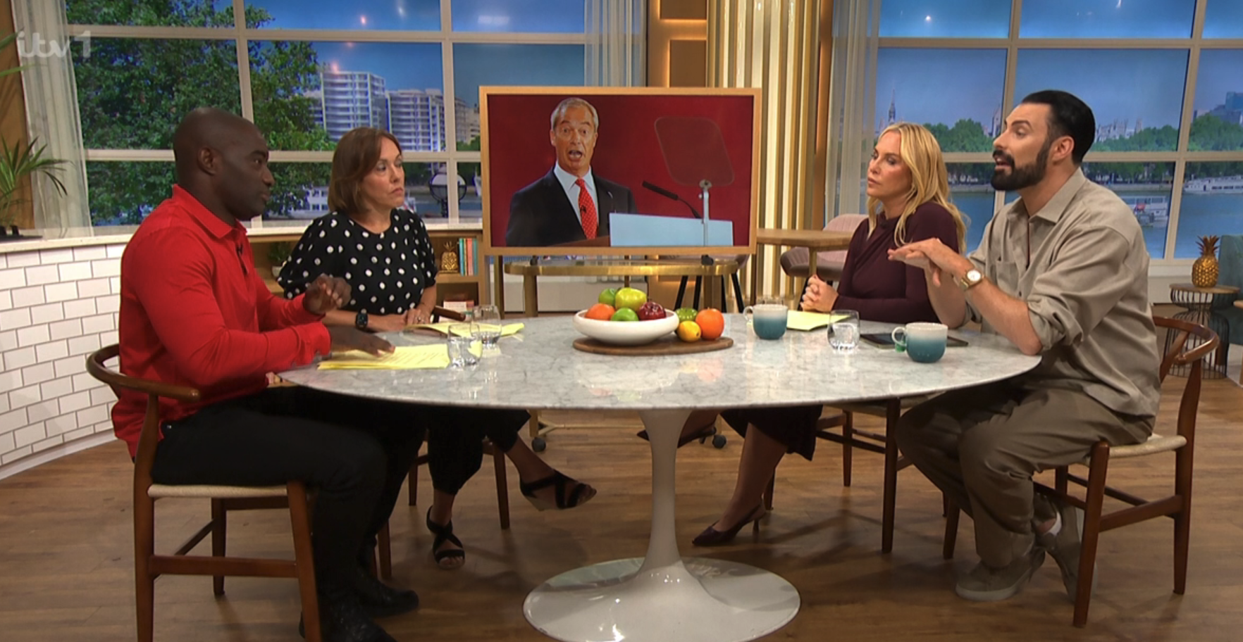 Debate about Nigel Farage on This Morning