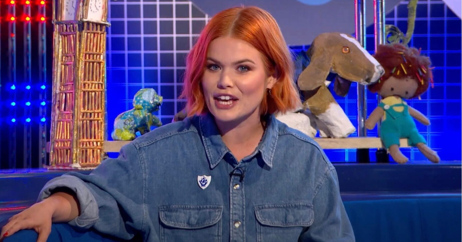 Lindsey Russell presenting Blue Peter