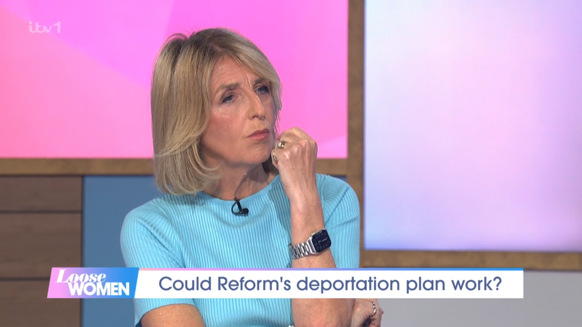 Loose Women presenter Kaye Adams speaking on the show