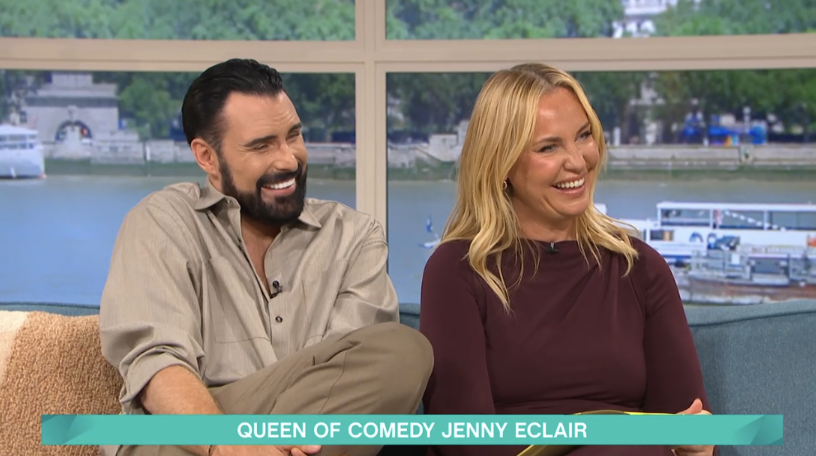 Rylan Clark and Josie Gibson laughing on This Morning