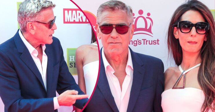 George and Amal Clooney on the red carpet