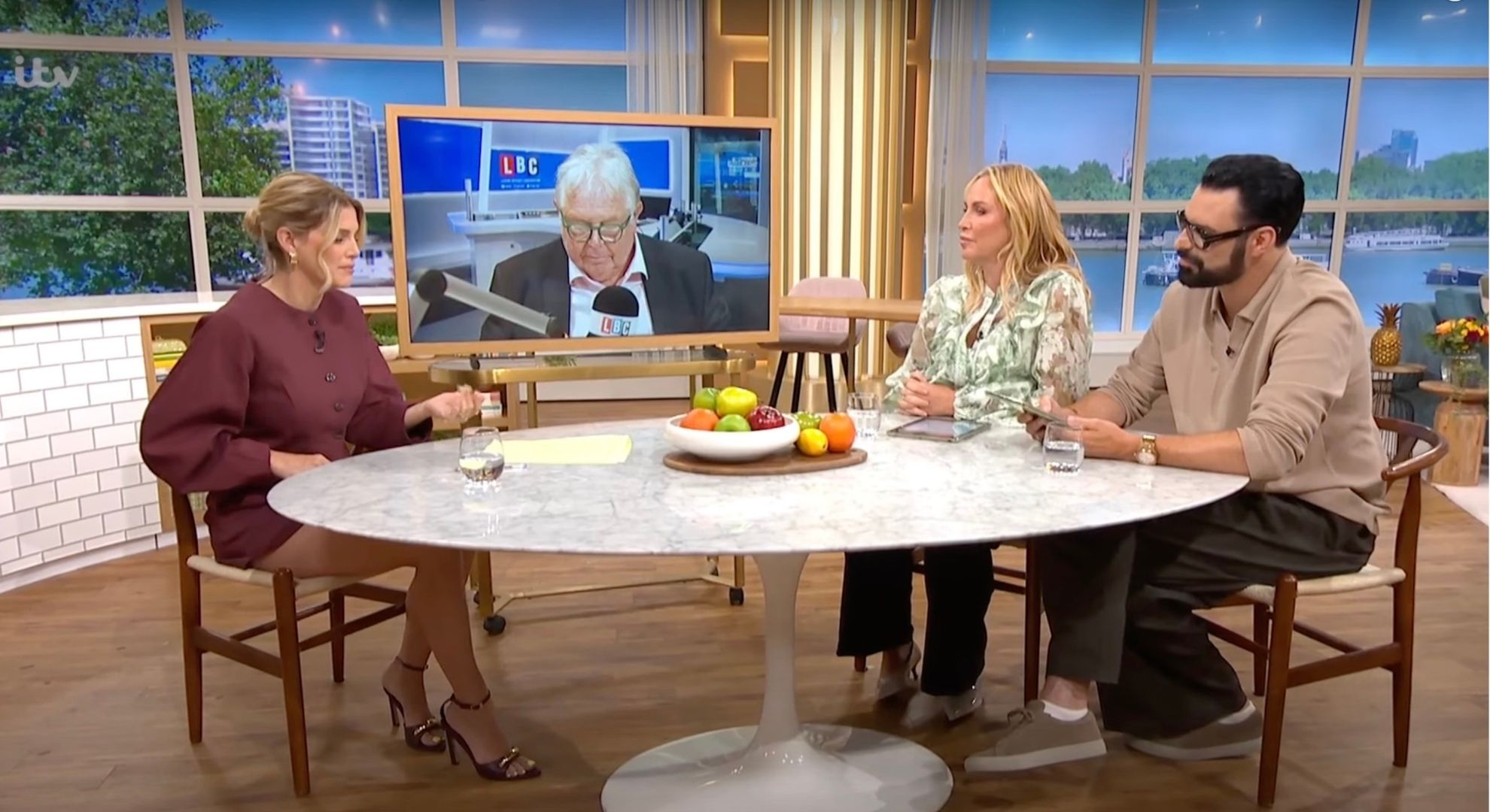 Ashley James, Nick Ferrari, Josie Gibson and Rylan Clark on This Morning
