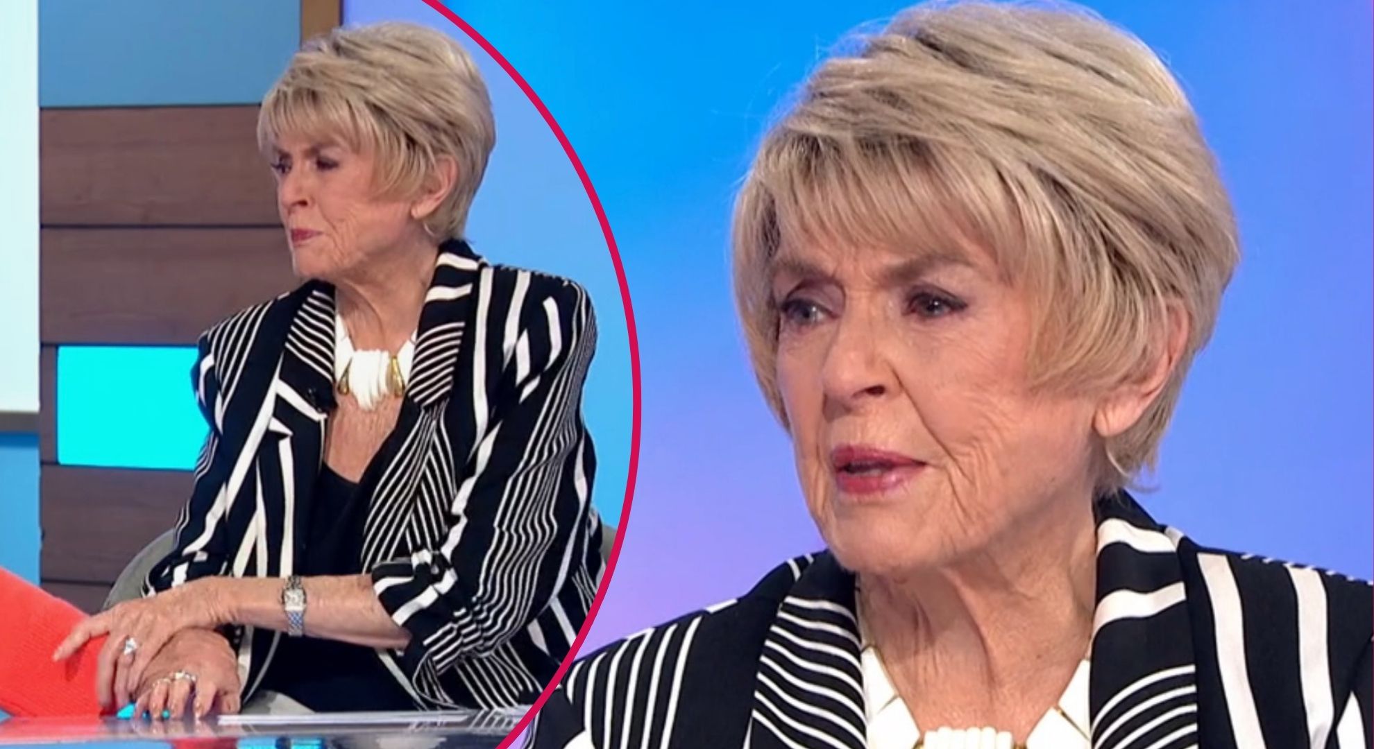 Gloria Hunniford comforted as she fights back tears over husband’s death