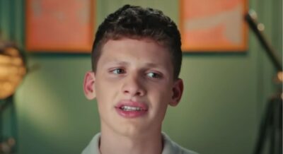 Freddy Brazier looking serious