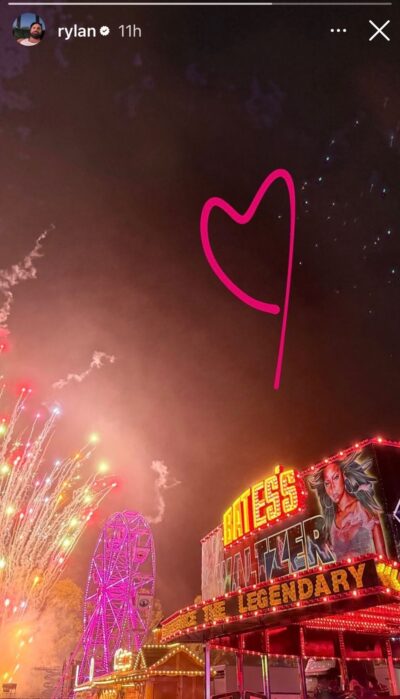 Rylan at a funfair