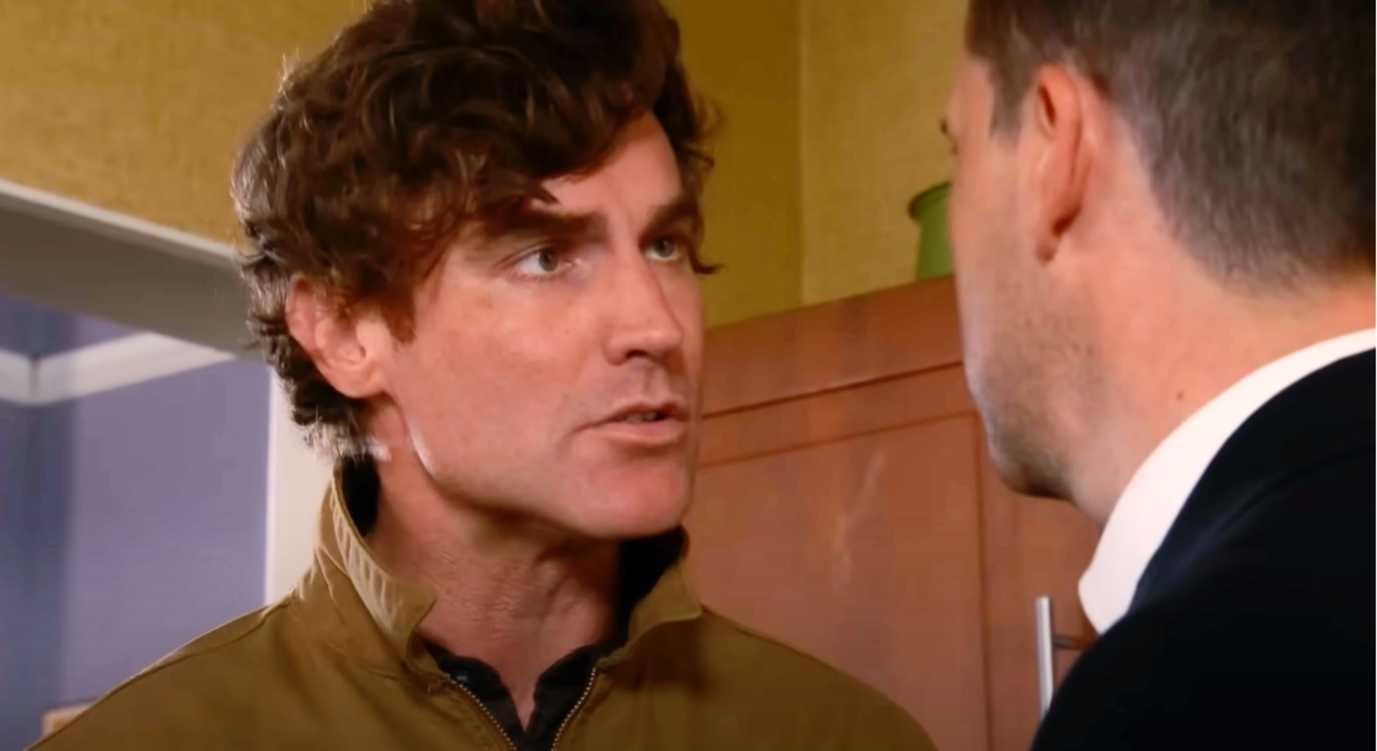 Coronation Street's Theo angry