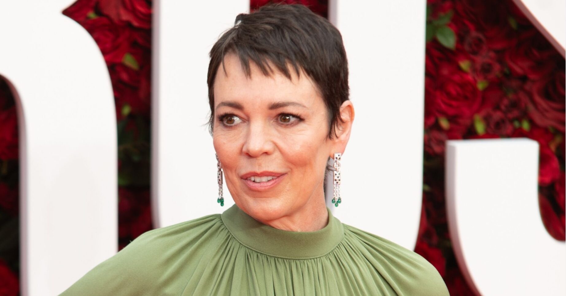 Olivia Colman poses for pics