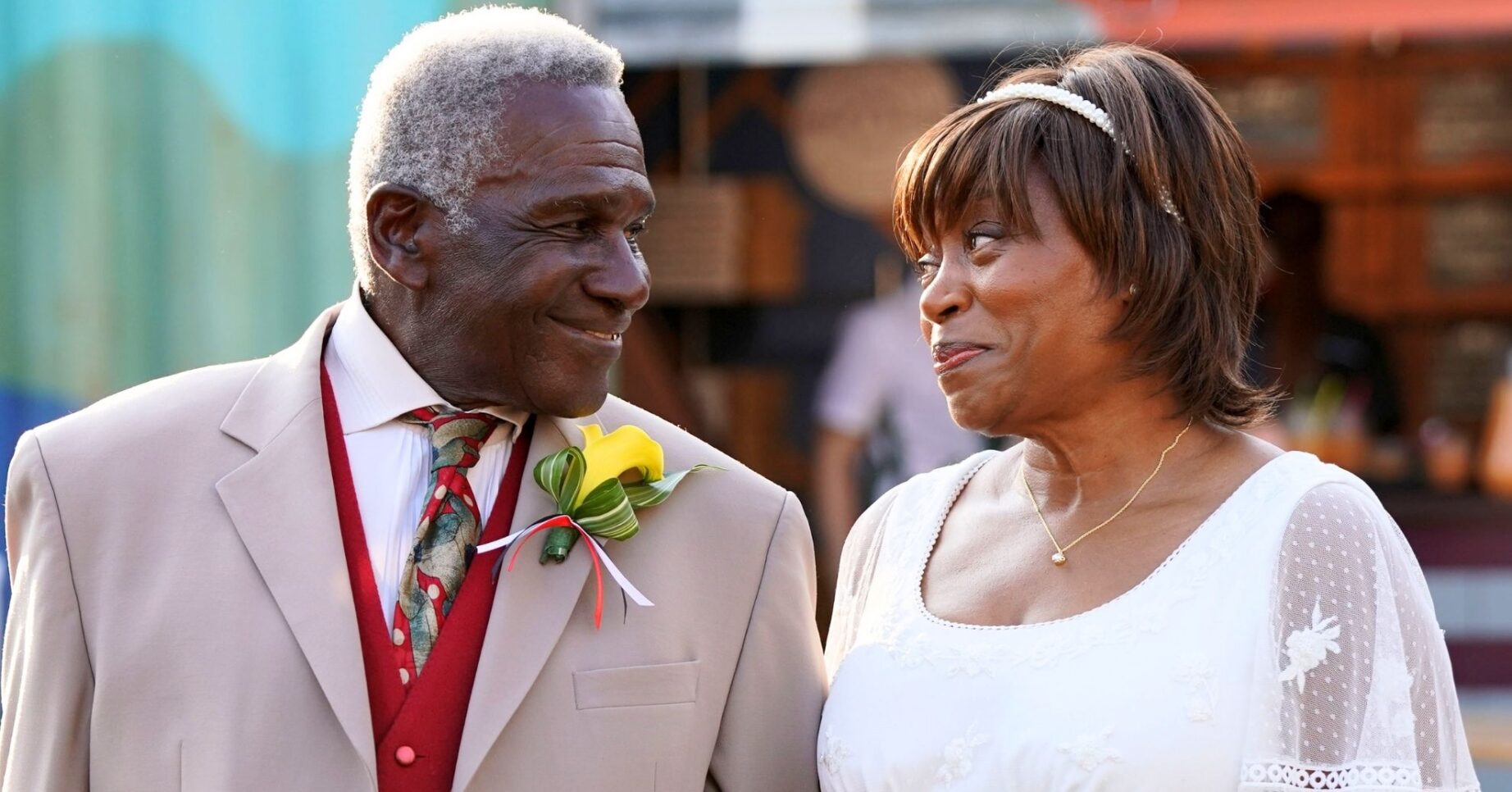 Patrick and Yolande looking loved up on EastEnders (Credit: BBC/Composite: ED!)