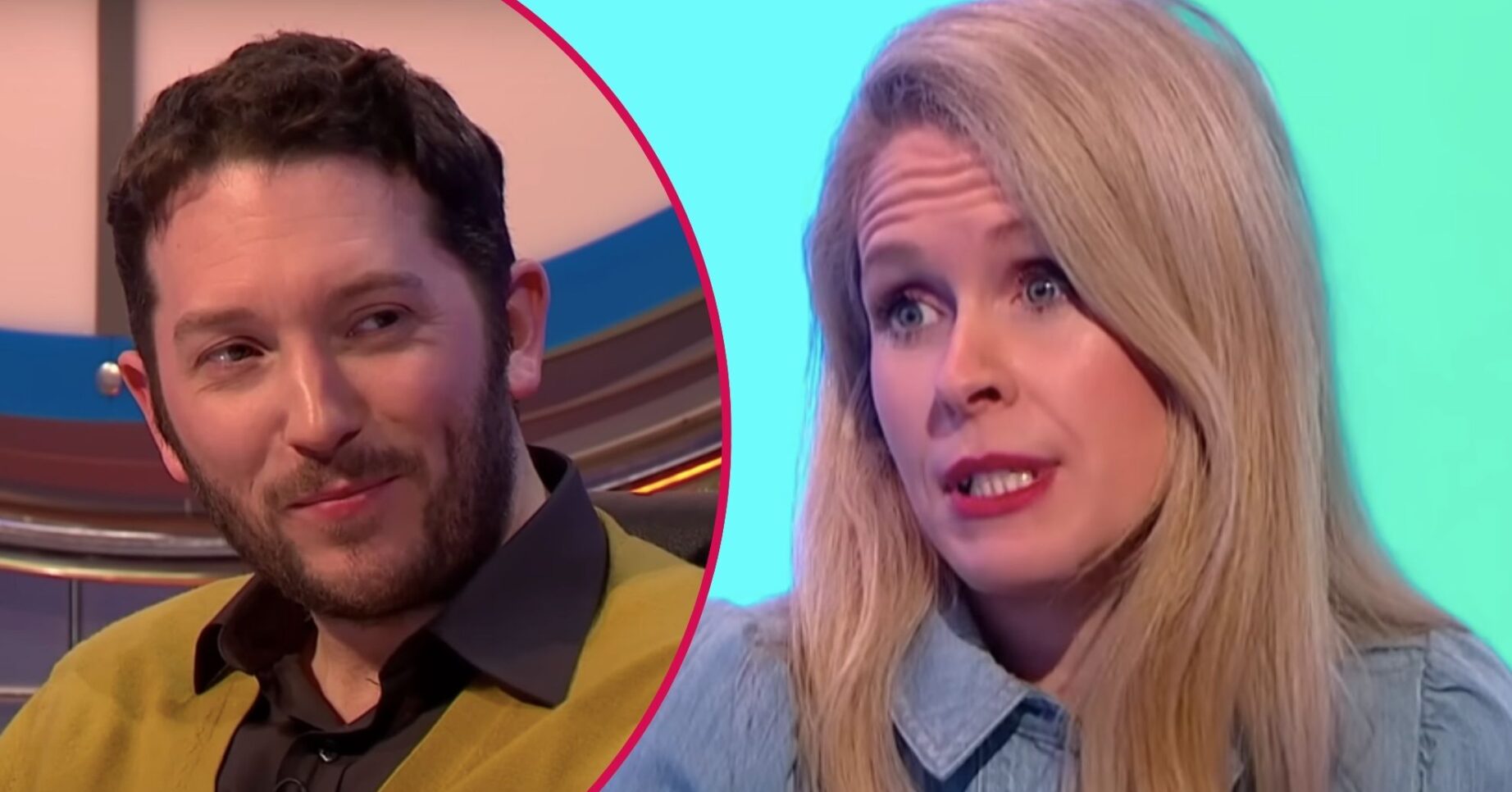 Jon and Lucy on a chat show