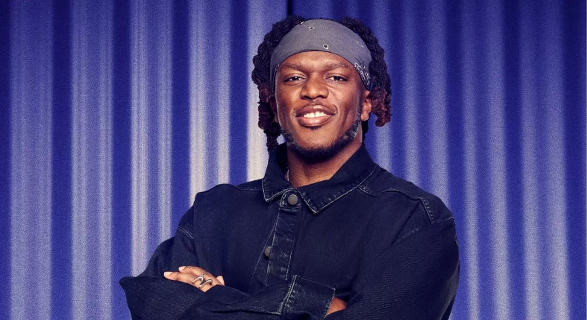 KSI smiling