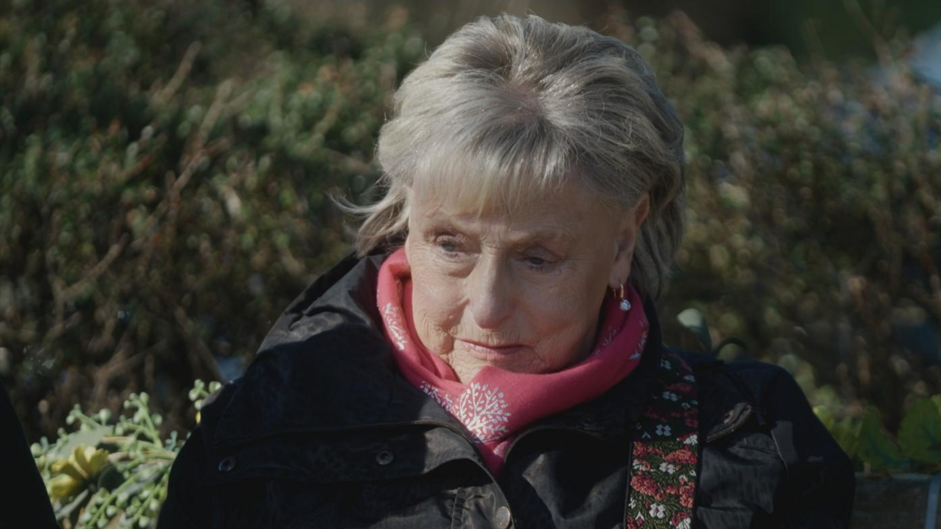 Ann Ming looking sad