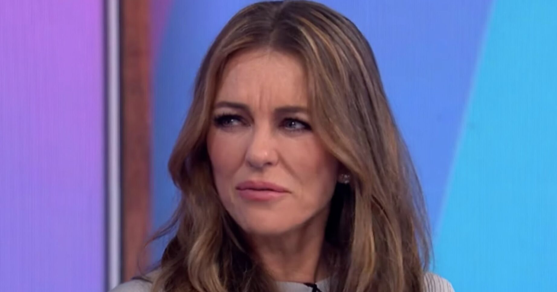 Liz looking serious on Loose Women