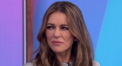 Liz looking serious on Loose Women