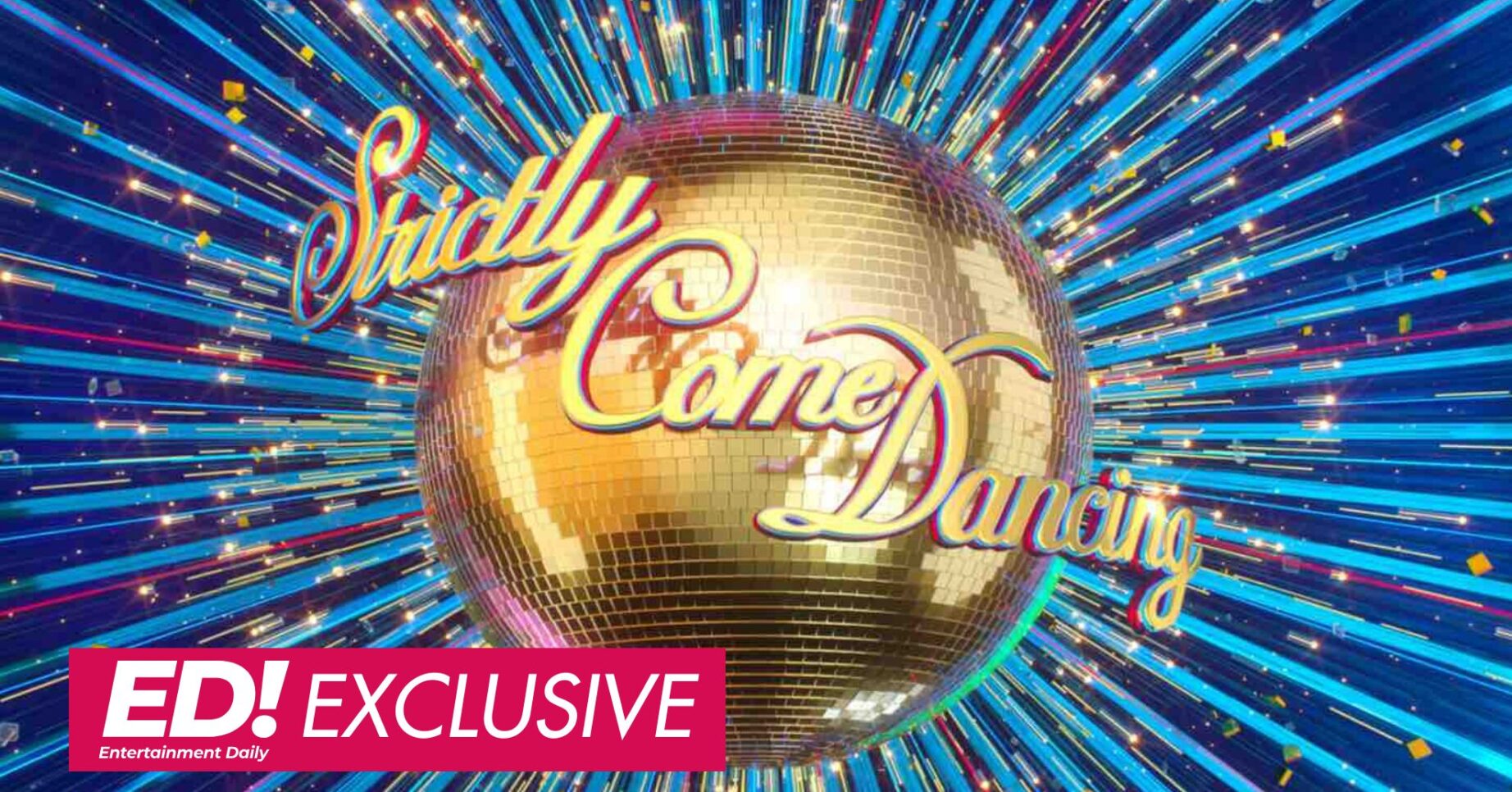 Strictly Come Dancing logo with ED exclusive banner