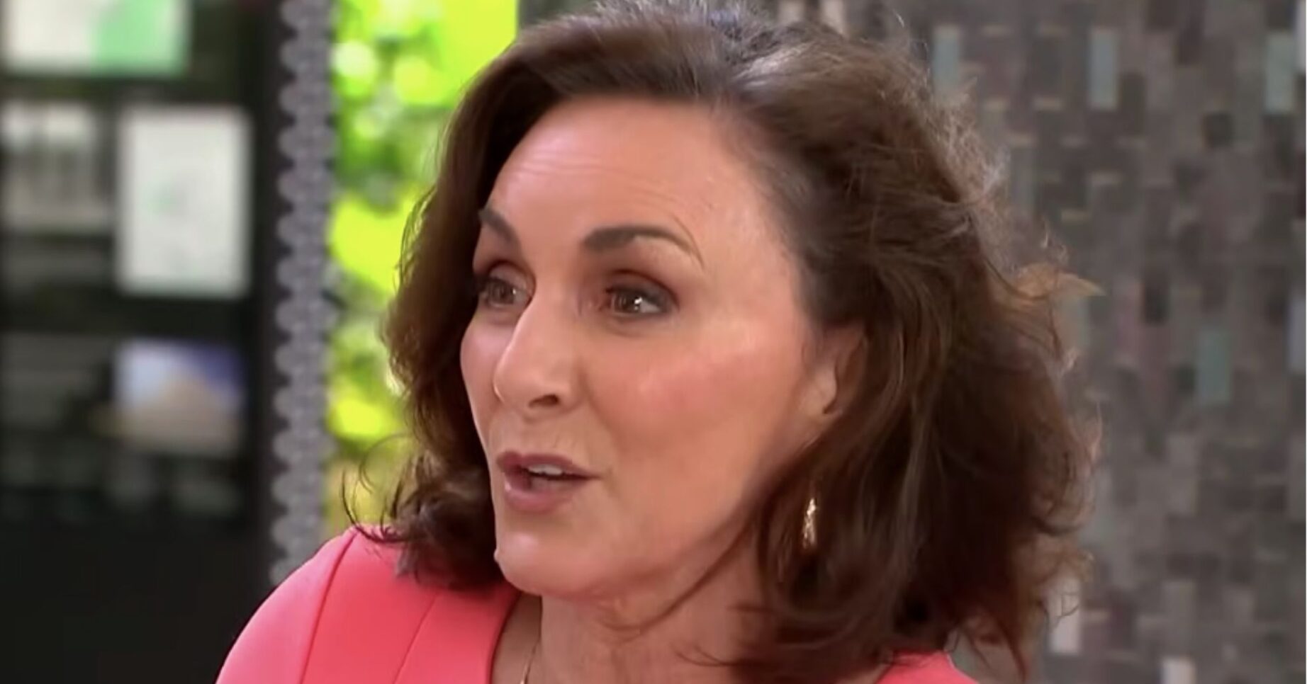 Shirley looking serious