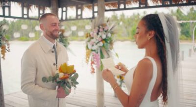 Getting married in. BBC show Stranded on Honeymoon Island