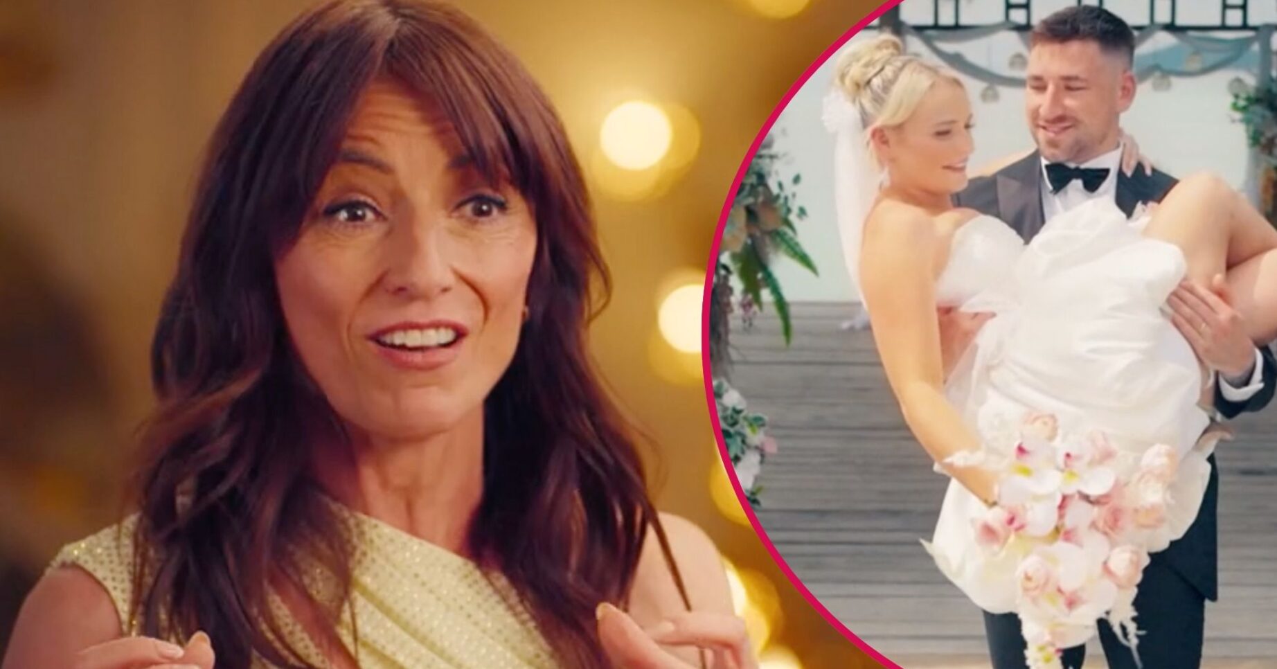 Davina McCall looks surprised