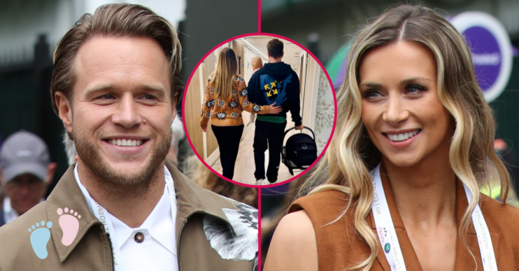 Olly Murs and Amelia with their baby