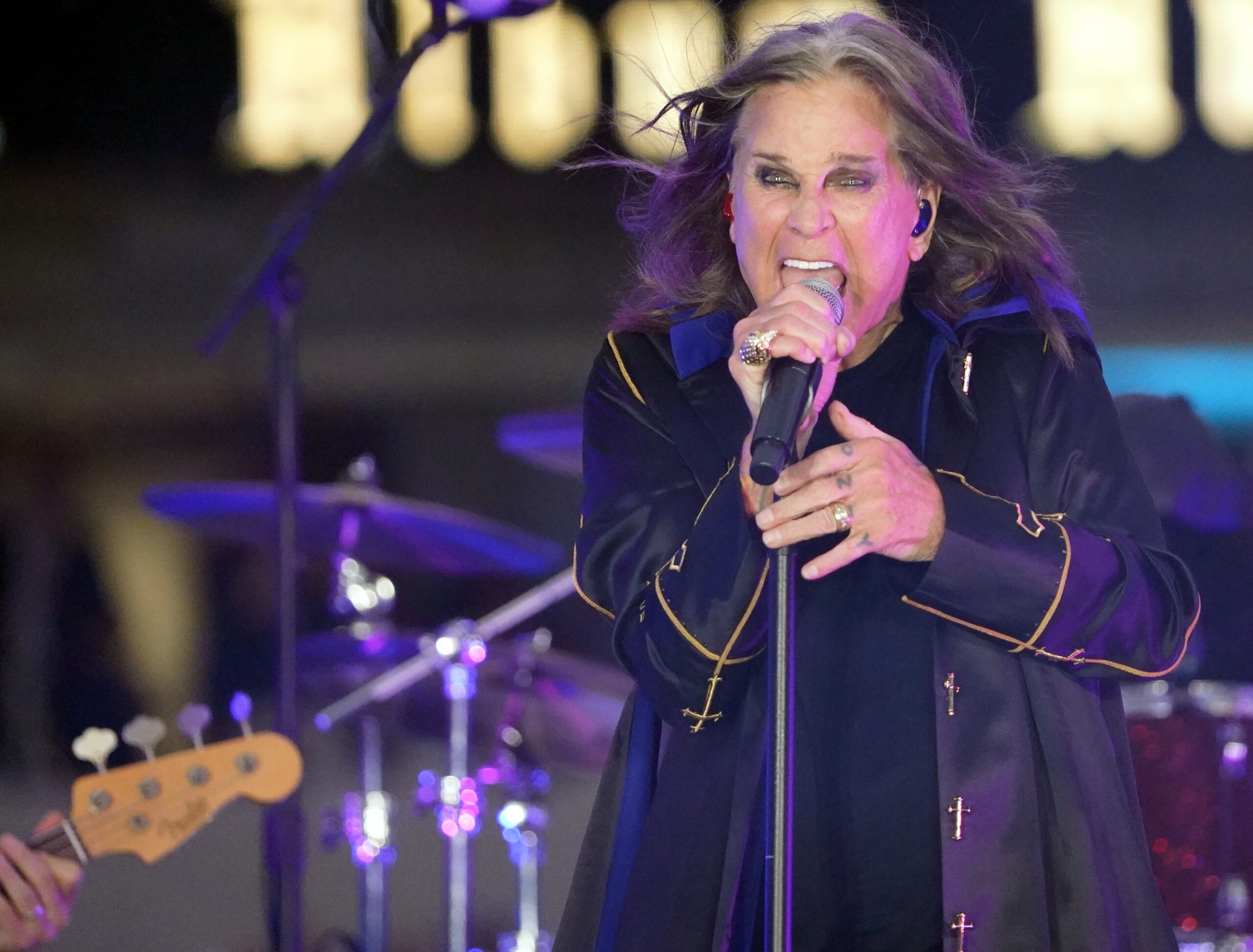 Ozzy Osbourne performing 