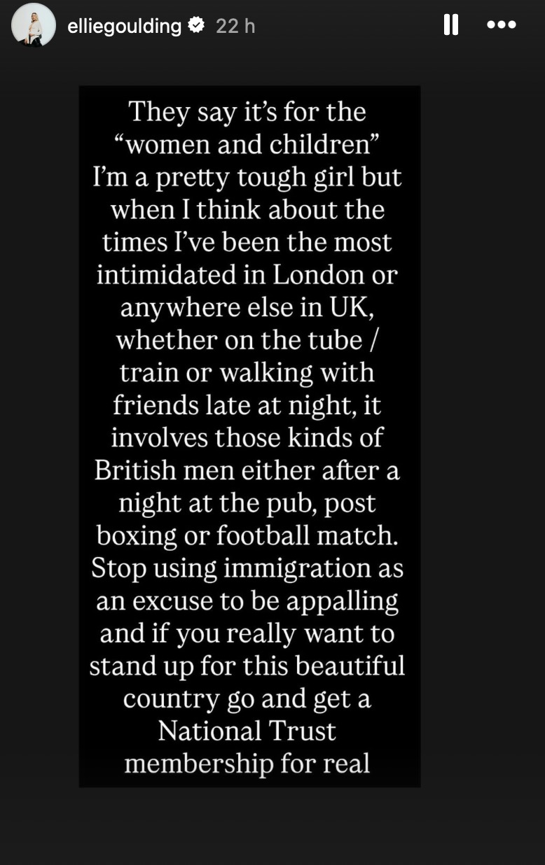 Ellie Goulding Instagram Story