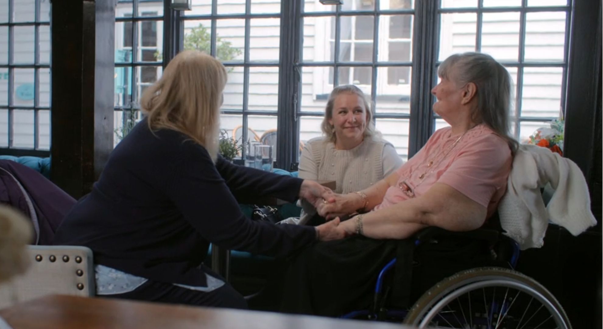 Cathy and Jean reuniting