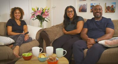 The Gordon Family smiling